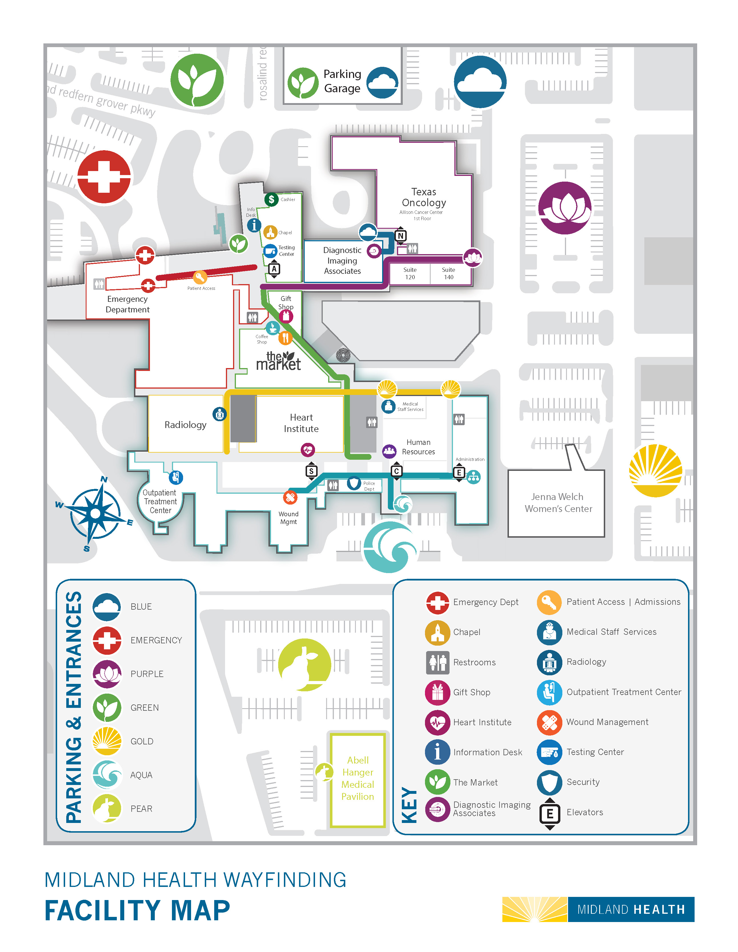 Midland Health Campus Map